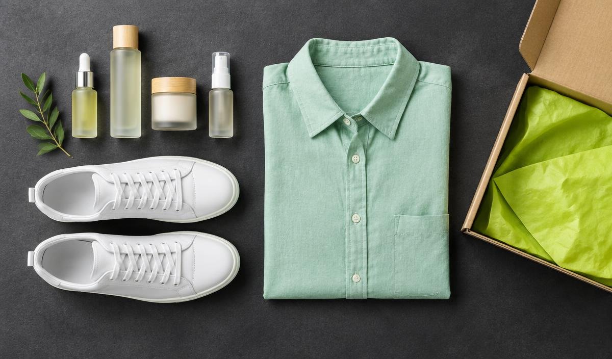 Demo store catalog with skincare, sneakers and a mint shirt